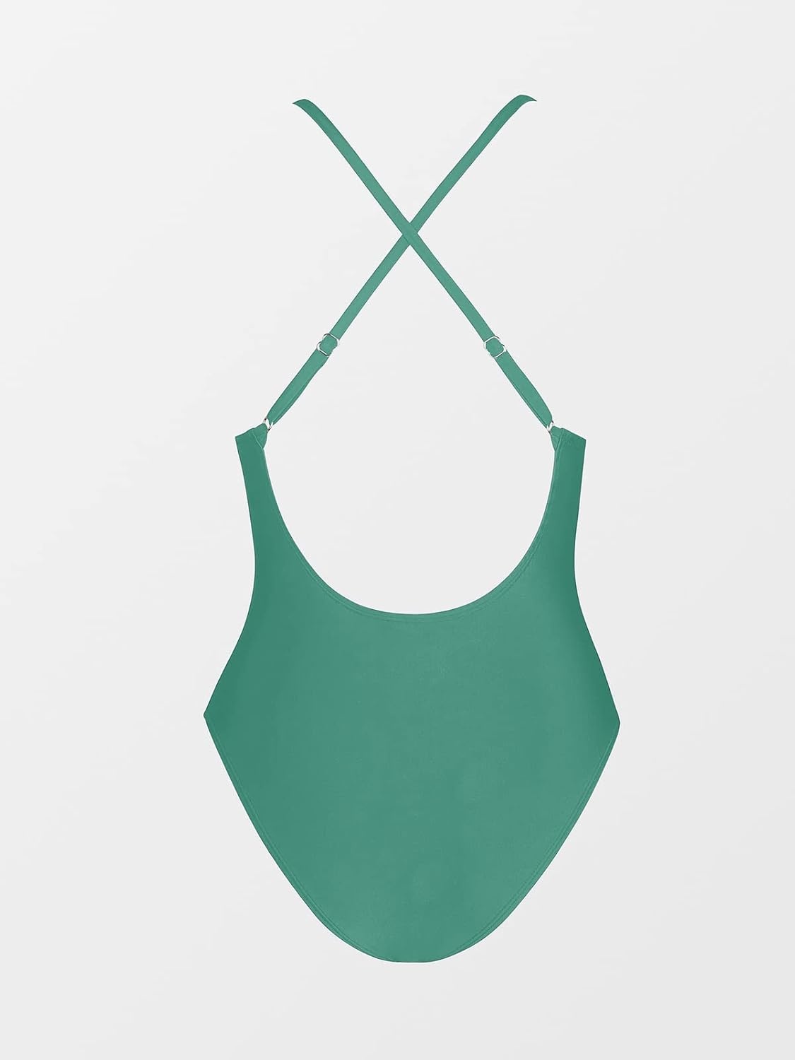 image:imageCUPSHE Women Swimsuit One Piece Bathing Suit Deep V Neck Crisscross Back Adjustable StrapGreen