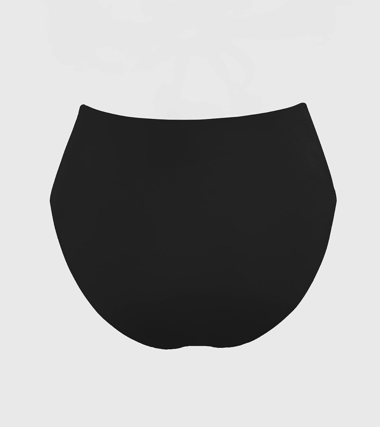 image:imageCUPSHE Womens Bikini Bottom High Waisted Swimsuit Ruched Bathing Suit Stitching Full Coverage Swimwear BottomBlack