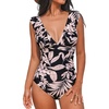 Black/Light Pink Floral
